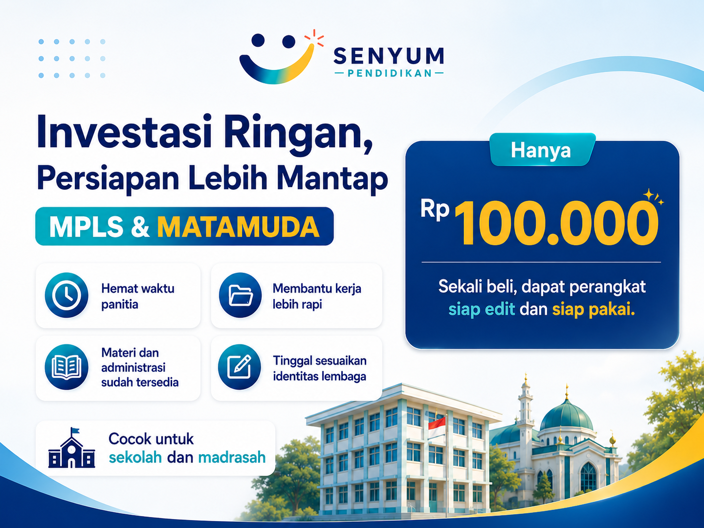 Harga paket Program Orientasi Murid Baru Rp100.000